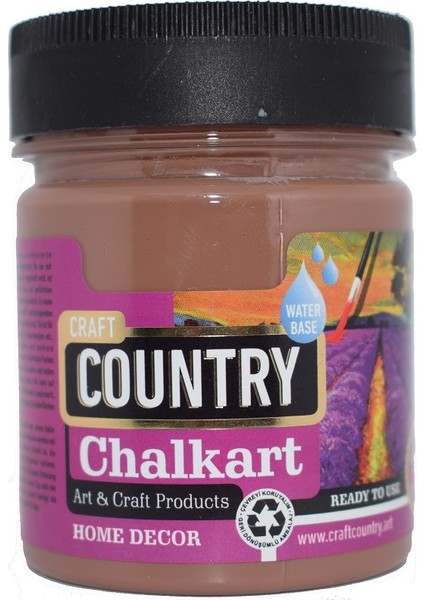 Country Chalkart Hobi Boyası 120 cc 6039 Kahve
