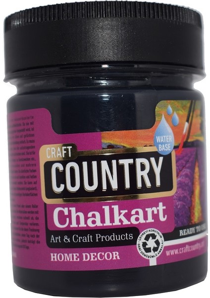 Craft Country Chalkart Hobi Boyası 120 cc 6040 Siyah