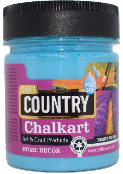 Country Chalkart Hobi Boyası 550 cc 6019 Su