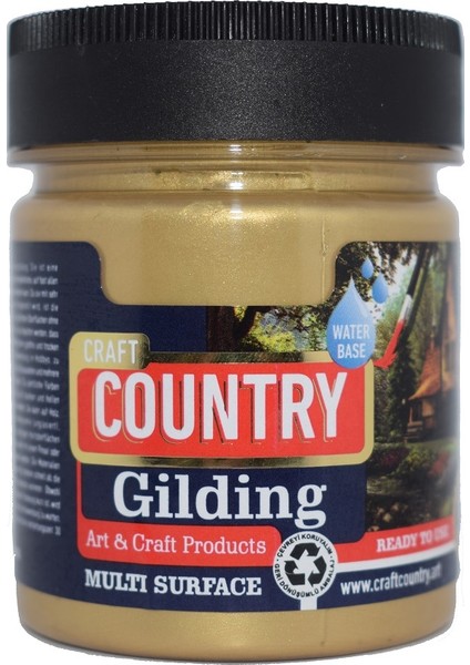 Country Gildings Hobi Boyası 120 cc 5001 Altın