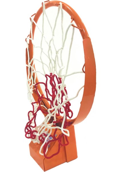 Adelinspor Standart Basketbol Çemberi 45 cm Esneyen Yaylı, Kancalı Ağ Bağlantısı