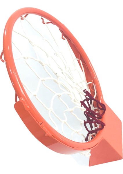 Standart Basketbol Çemberi 45 cm Sabit , Kancalı Ağ Bağlantısı