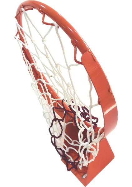 Standart Basketbol Çemberi 45 cm Sabit , Kancalı Ağ Bağlantısı