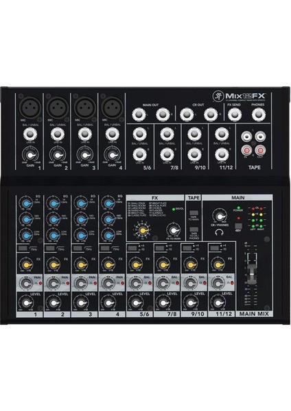 MIX12FX 12 Kanal Efektli Deck Mikser