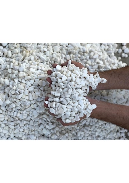 Beyaz Dolomit Doğal Dekoratif Taş 1-2 Cm 25 Kg modelleri