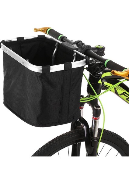 Braketli Kumaş Sepet Siyah