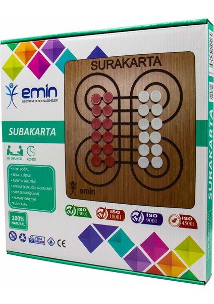 Surakarta Ahşap Zeka ve Strateji Kutu Oyunu indirimleri