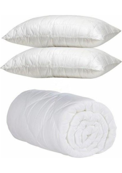 Çift Kişilik Yorgan + 2 Adet Yastık Seti