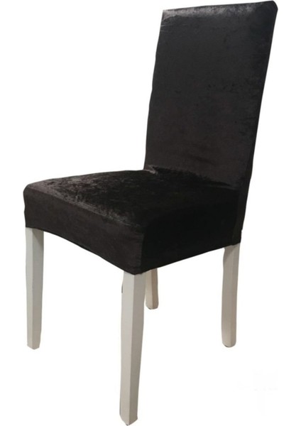 Ipek Kadife Likralı Sandalye Kılıfı 6'lı Set