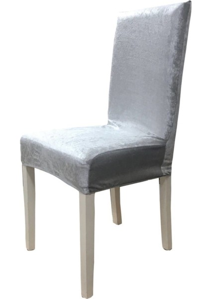Ipek Kadife Likralı Sandalye Kılıfı 6'lı Set