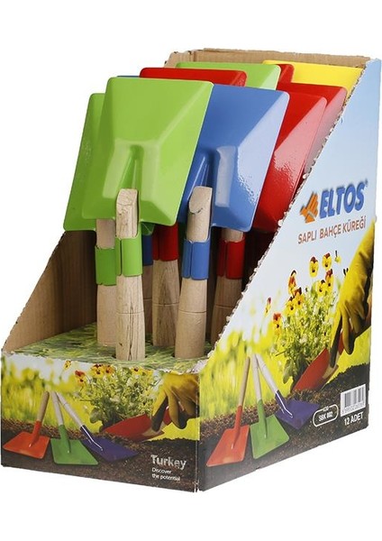 Saplı Mini Bahçe Küreği Turuncu - Eltos