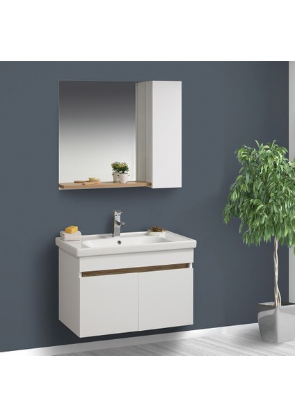 Bella Banyo Dolabı Takım 65 cm Belly - Beyaz