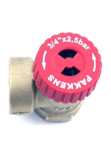 Pakkens 3/4' Emniyet Ventili Dn20 2.5 Bar Dişi