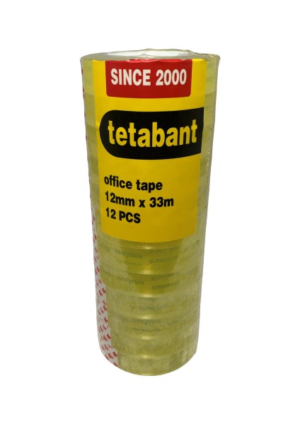 12 mm x 33 m Kırtasiye Bantı