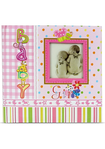 Birlik Fotoğrafçılık Baby Girl Pembe Albüm 6x8 (15X20) 100'LÜK 462529