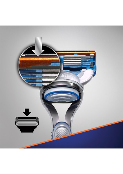 Fusion Tıraş Paketi (Tıraş Mak+8'li Bıçak + Jel) fırsatları