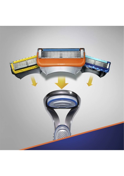 Fusion Tıraş Paketi (Tıraş Mak+8'li Bıçak + Jel)