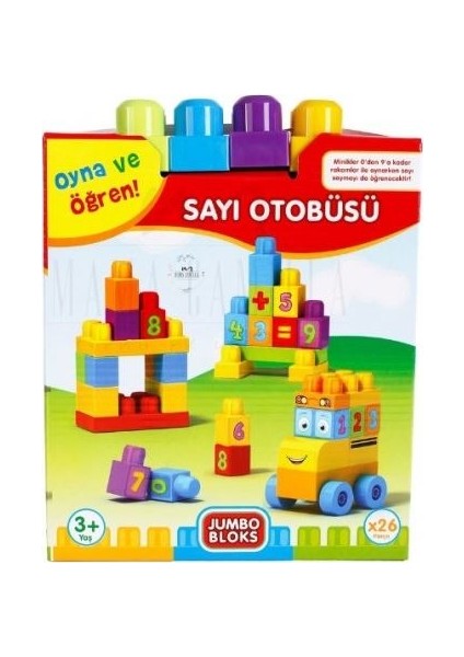 Jumbo Bloks Kutulu Sayı Otobüsü