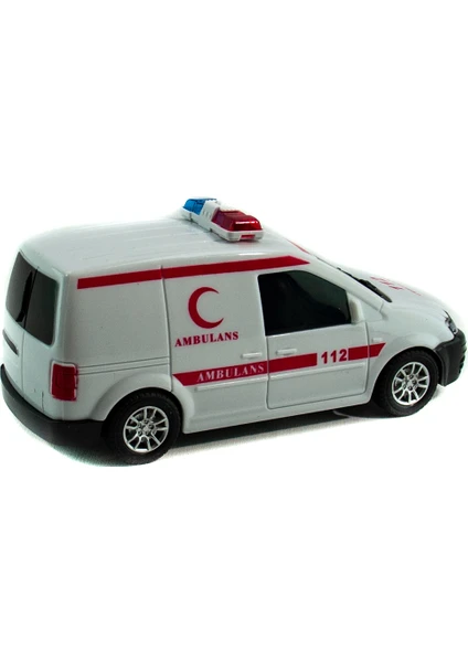 Uzaktan Kumandalı  Ambulans 1:20 Ölçek Caddy