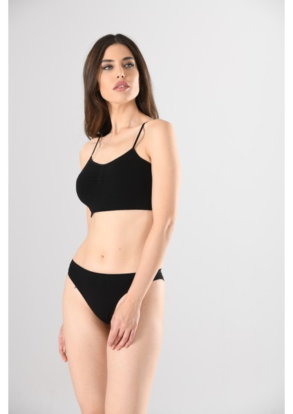Ince Askılı 11266 Büstiyer Beyaz Sıfır Kol Modal Örme Seamless Dikişsiz Basic Kadın Büstiyer modelleri
