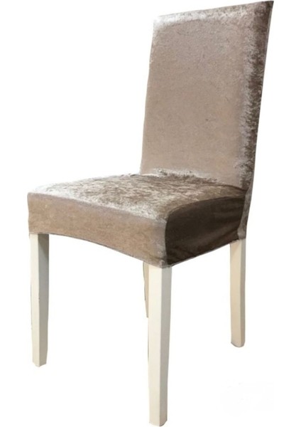 Ipek Kadife Likralı Sandalye Kılıfı 6'lı Set