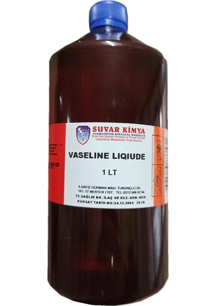 Vazelin Likit Sıvı 1 Litre (1000 cc ml 1 Lt)