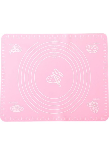 Plastik 40 x 50 cm Silikon Hamur Matı Pembe Renk