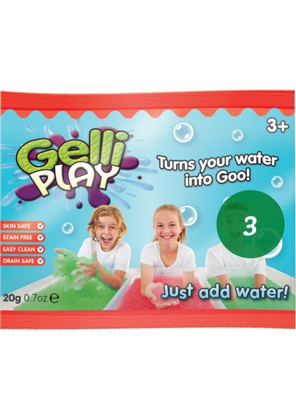 Zimpli Kids Gelli Play Yeşil Tanışma Boyu 3'lü Paket