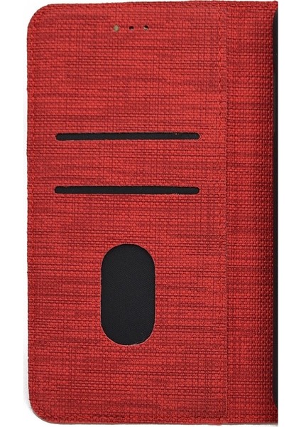 Huawei P40 Lite Kılıf Standlı Kartvizitli Exclusive Spor Cüzdan Kırmızı modelleri