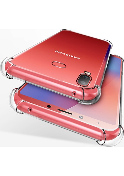 Samsung Galaxy A01 Kılıf Antishock Sert Kapak+Nano Glass Şeffaf modelleri
