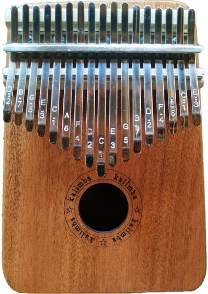 Kalimba Maun Model 17 Tuşlu Pro Kalimba + Çekiç + Kılıf + Nota Sticker