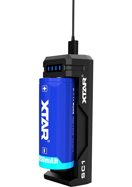 Xtar Sc1 - Taşınabilir Hızlı Li-Ion Pil Şarj Cihazı / 1li