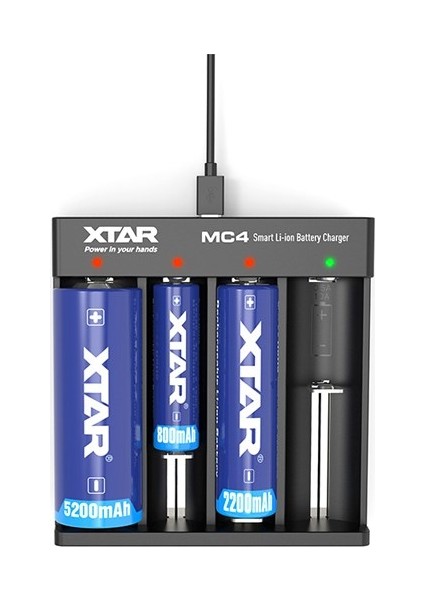 Mc4 - Taşınabilir Li-Ion Pil Şarj Cihazı / 4lü fiyatları