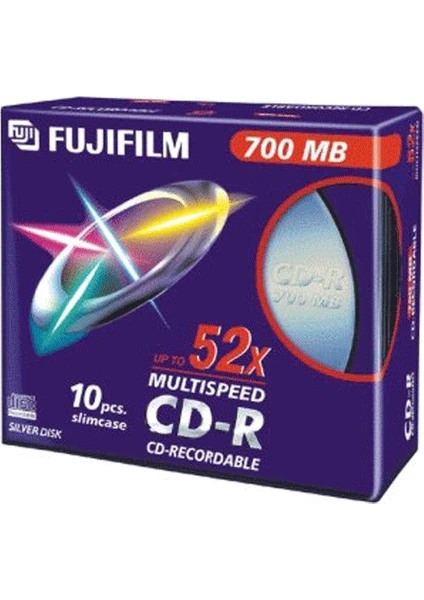 Cd-R 700MB - 52X Ince Kutu - 10 Adet