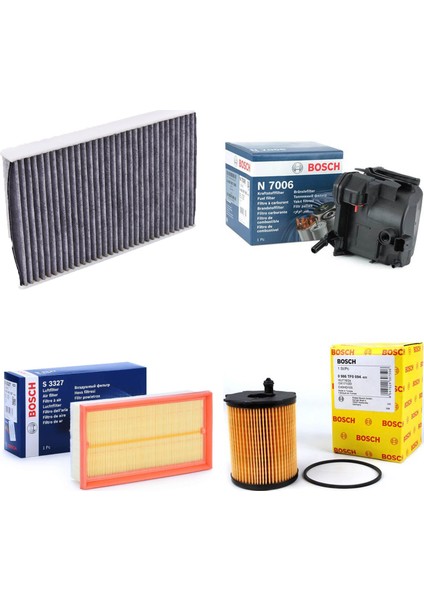 Peugeot 407 1.6 Hdi Dizel Hava + Yağ + Yakıt Filtre + Polen Sardes