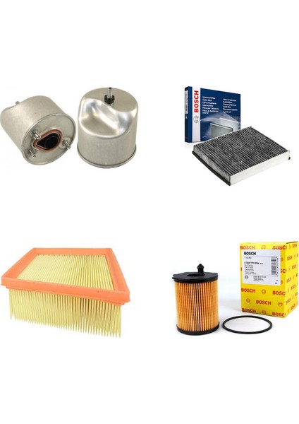 Ford Fiesta 1.5 Tdci Dizel 2012+ Hava + Yağ + Yakıt Filtre + Polen Sardes