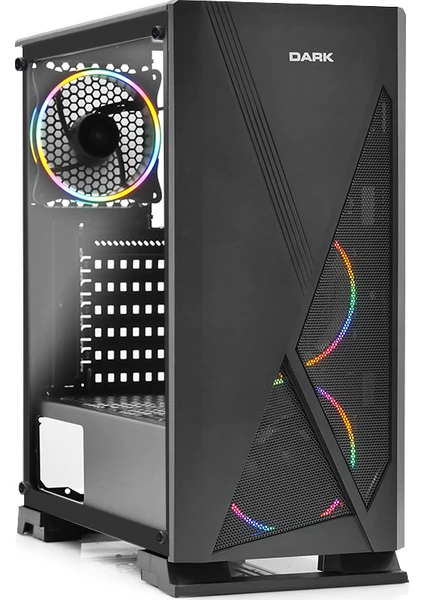 Raider 3x12cm RGB Fanlı, Tempered Glass Cam Panel, USB 3.0 Bilgisayar Kasası (DKCHRAIDER)