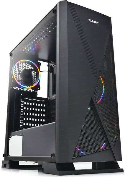 Raider 3x12cm RGB Fanlı, Tempered Glass Cam Panel, USB 3.0 Bilgisayar Kasası (DKCHRAIDER)