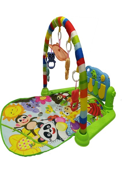 Huanger Müzikli Piyanolu Bebek Oyun Halısı Yeşil