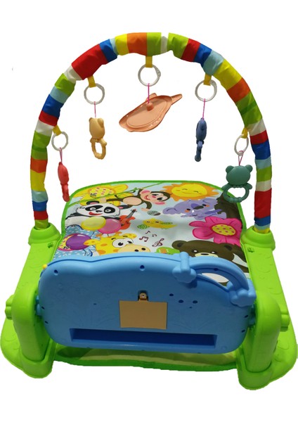 Huanger Müzikli Piyanolu Bebek Oyun Halısı Yeşil