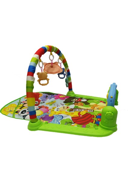 Huanger Müzikli Piyanolu Bebek Oyun Halısı Yeşil