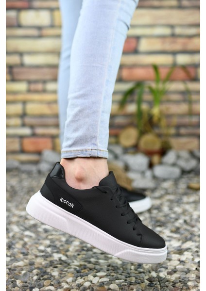 Siyah Beyaz Erkek Sneaker 0012166