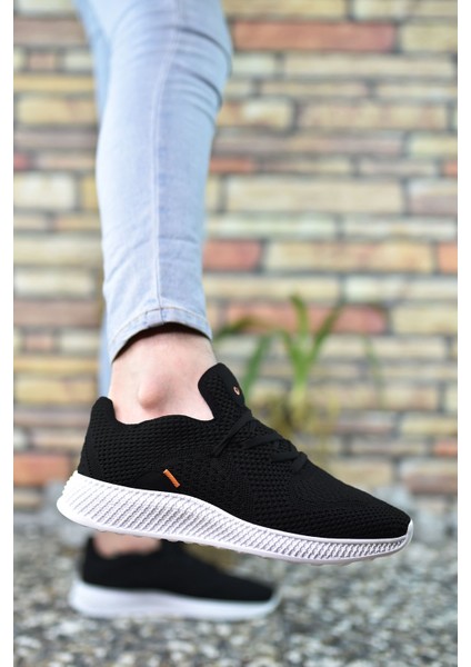 Siyah Beyaz Erkek Sneaker 0012461