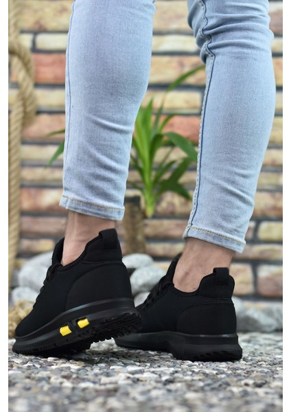 Siyah Sarı Erkek Sneaker 0012MARCO indirimleri