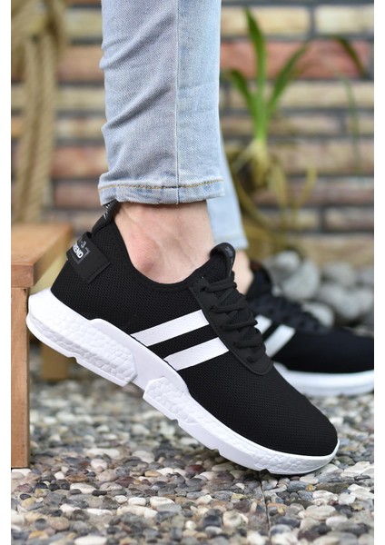 Siyah Beyaz Erkek Sneaker 00122051