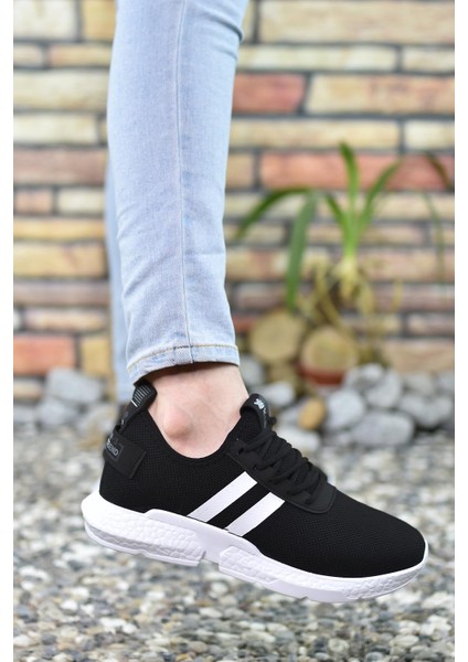 Siyah Beyaz Erkek Sneaker 00122051