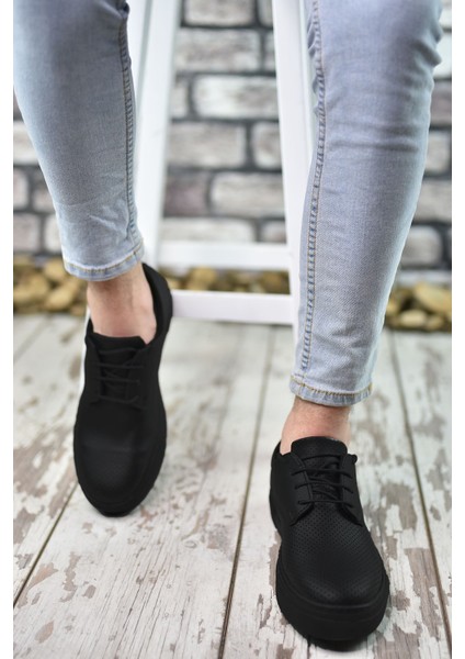 Baskılı Siyah Siyah Erkek Sneaker 0012365 fiyatları