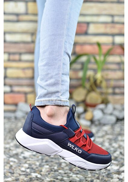 Lacivert Kırmızı Unisex Sneaker 0012072