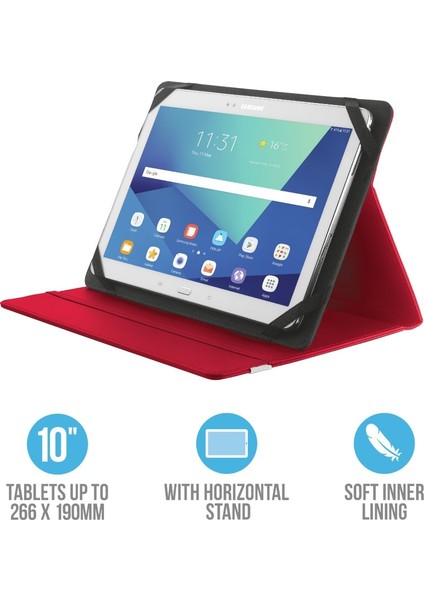 20316 Primo Folio 10" Tablet Kılıfı Kırmızı