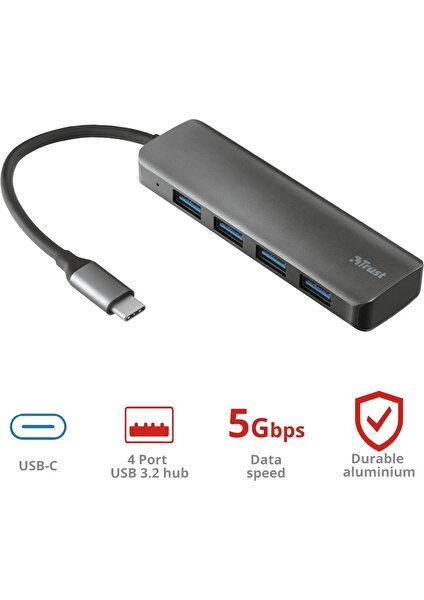 23328 USB-C to 4Port USB-A 3.2 Hub